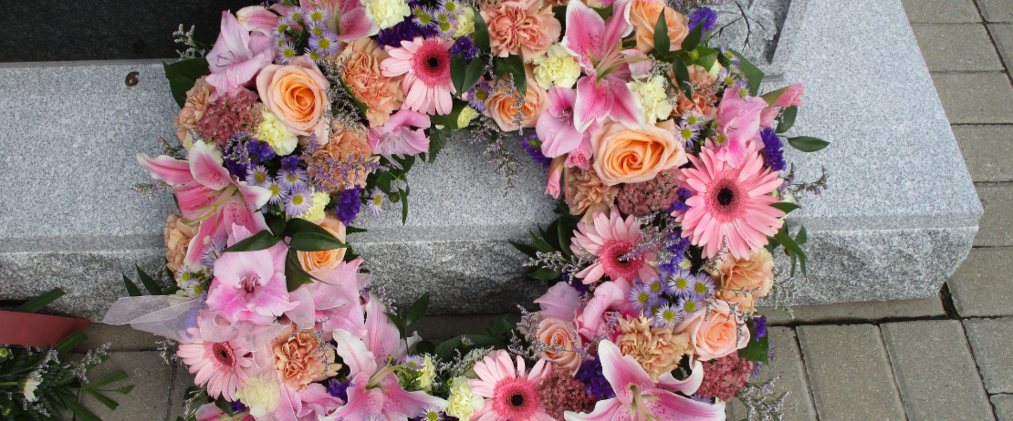 coroa de flores